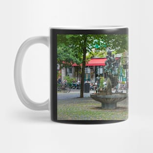 Grossneumarkt, street scene, fountain, Hamburg, Germany Mug